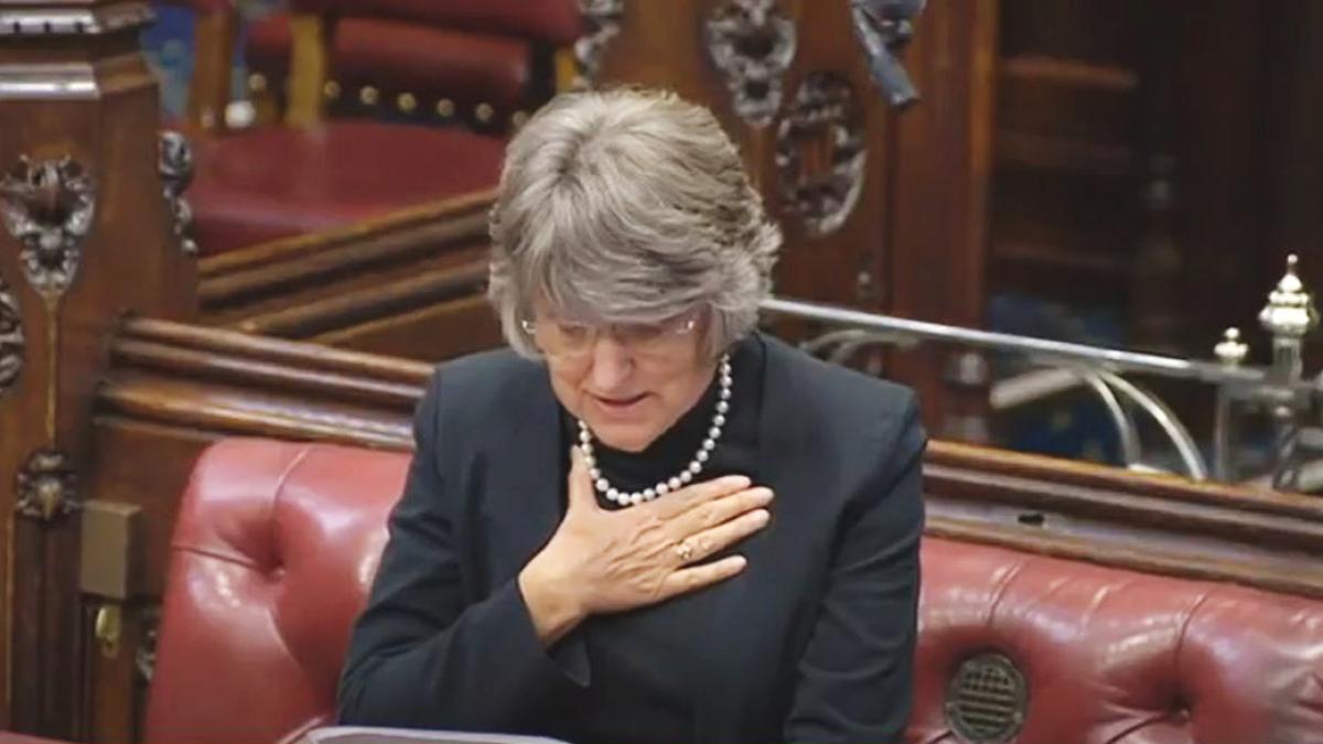 CSP President Baroness Findlay delivering our tribute to the Queen 