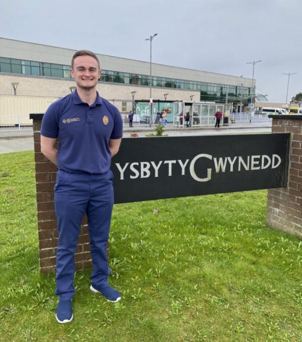 Ioan Vaugh outside his hospital