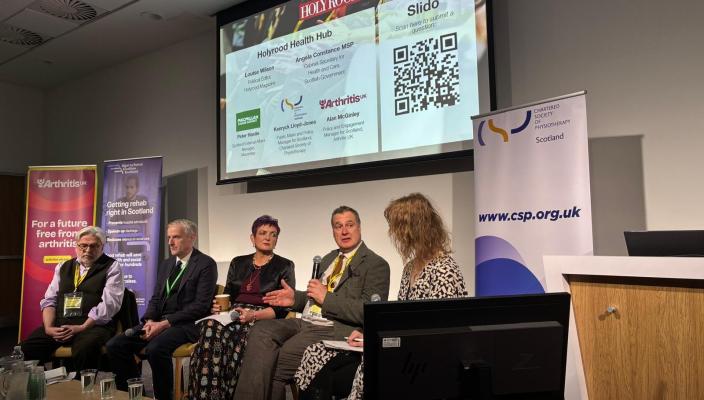 The panel discussion of challenges facing people with long-term conditions in Scotland