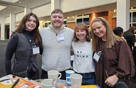 Physiotherapy students (left to right) Caitlin Lee, Jack Devereaux, Rio Gill and Hannah McAuley won full funding from Scottish Board to attend the CSP #Physio24 conference in Manchester